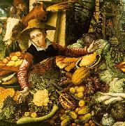 Pieter Aertsen Market Woman  with Vegetable Stall China oil painting reproduction